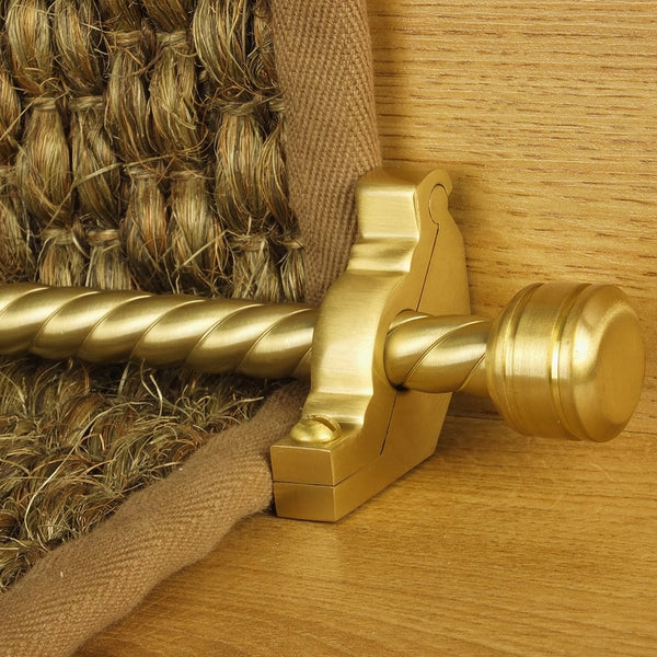 Vision Satin Brass Piston Spiral Stair Rod