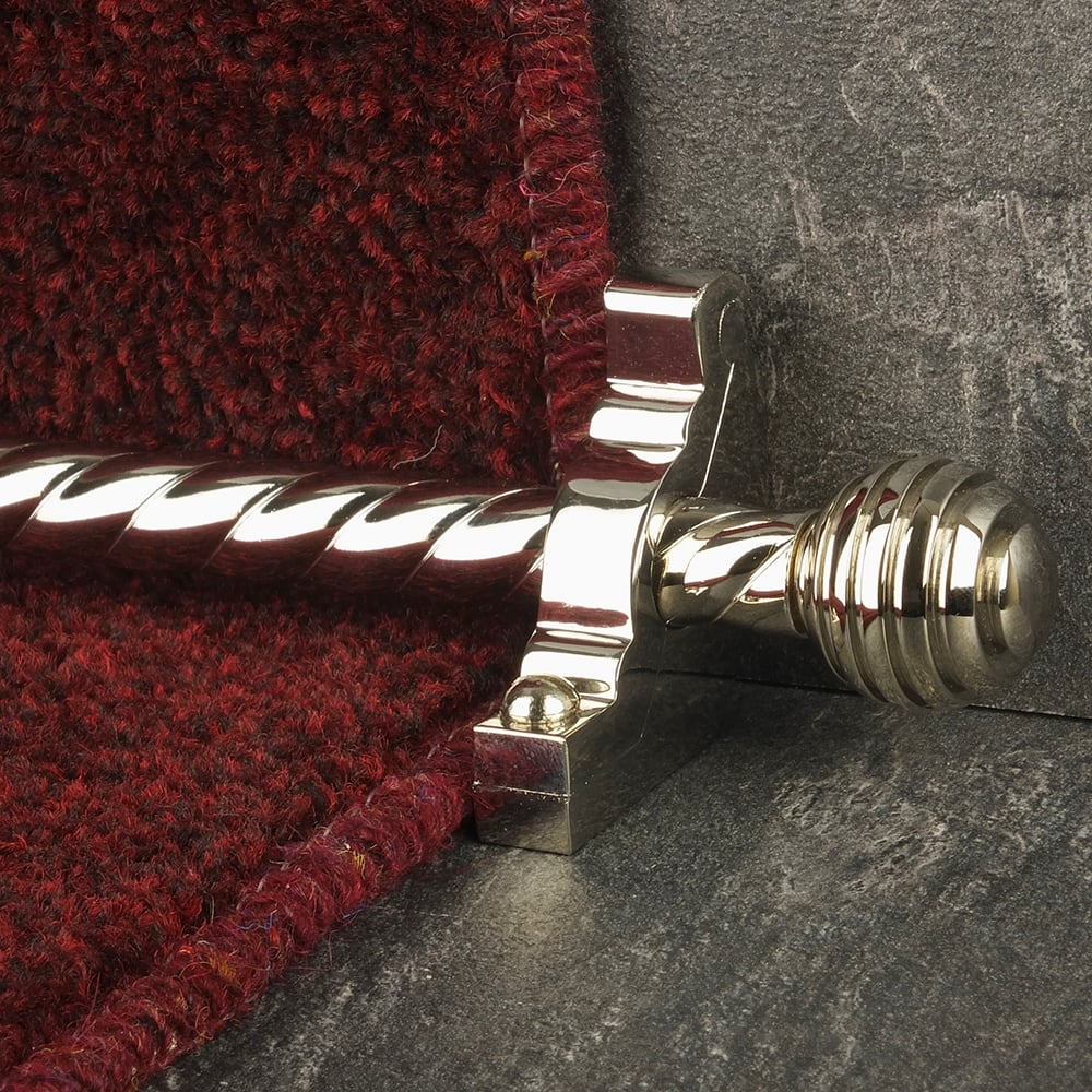 Vision Polished Nickel Sphere Spiral Tringles D'Escalier