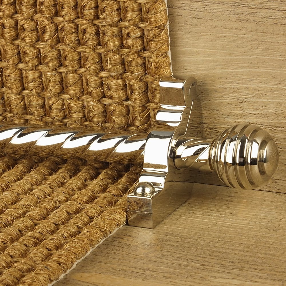 Vision Polished Nickel Sphere Spiral Tringles D'Escalier