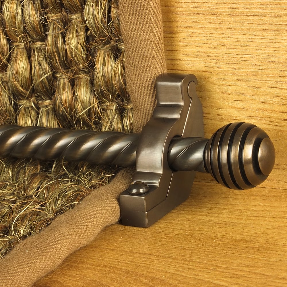 Vision Bronze Sphere Spiral Stair Rod