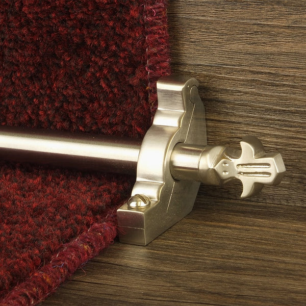 Country Satin Nickel Finish Bordeaux Schlicht Treppenstangen