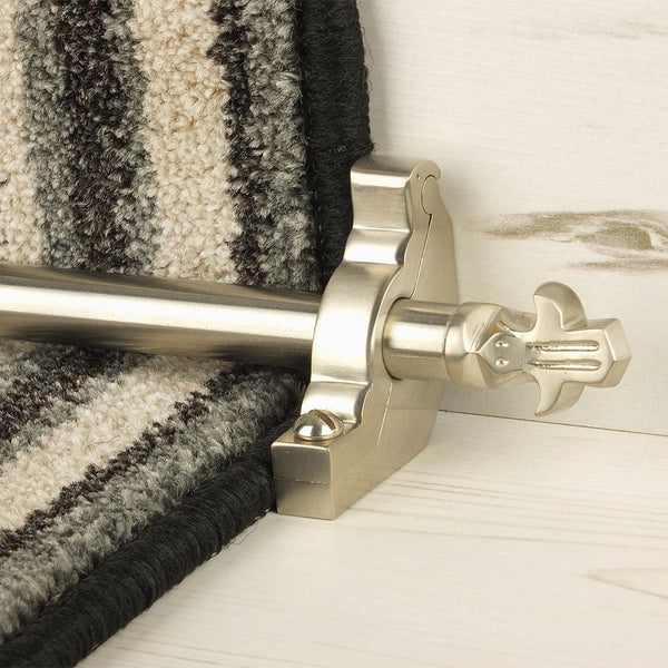 Country Satin Nickel Finish Bordeaux Schlicht Treppenstangen