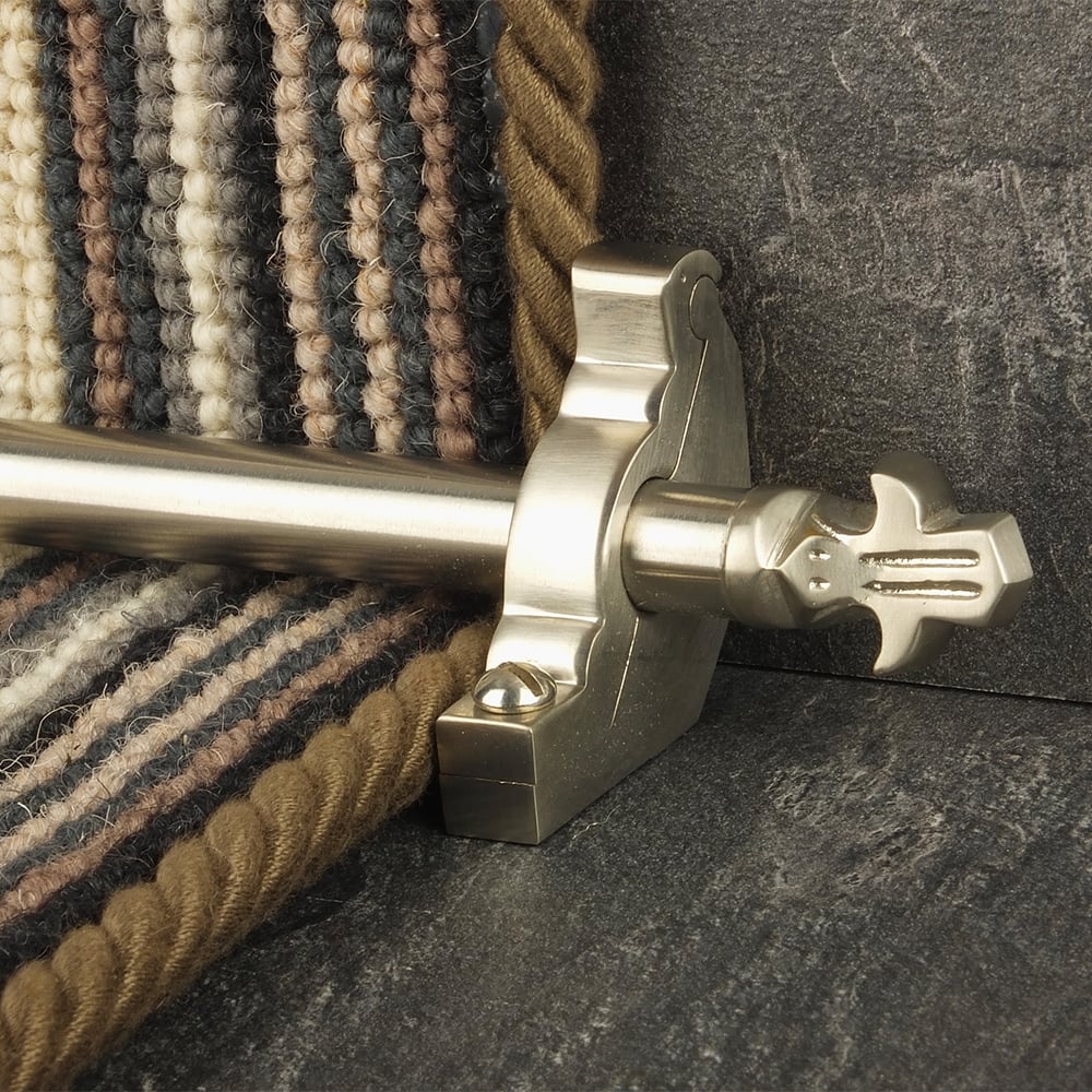 Country Satin Nickel Finish Bordeaux Schlicht Treppenstangen