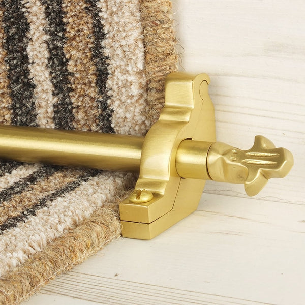 Country Satin Messing Finish Bordeaux Schlicht Treppenstangen