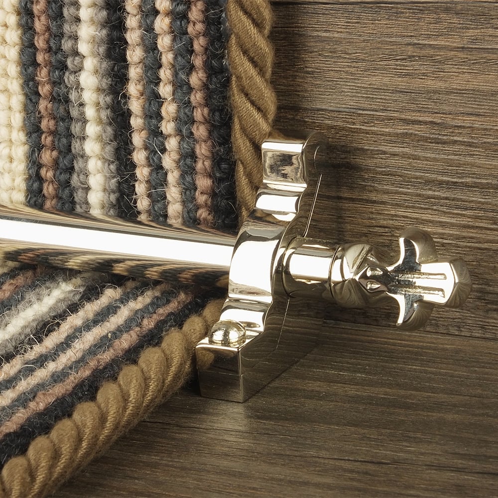 Country Polished Nickel Finish Bordeaux Schlicht Treppenstangen