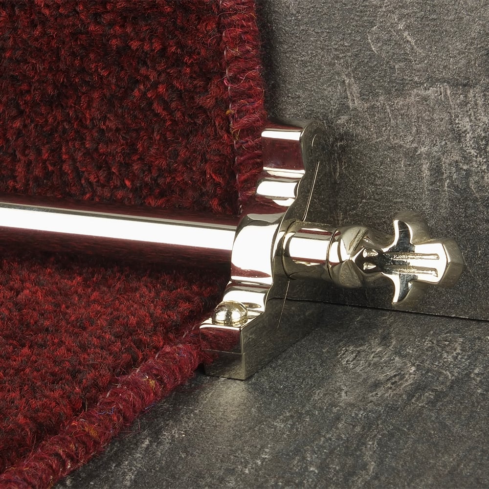 Country Polished Nickel Finish Bordeaux Schlicht Treppenstangen