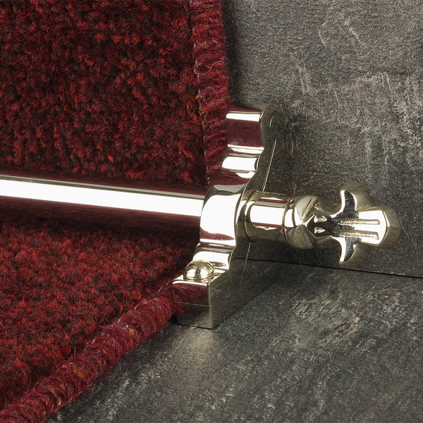 Country Polished Nickel Finish Bordeaux Schlicht Treppenstangen