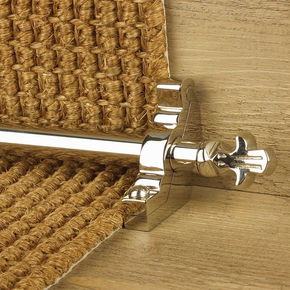 Country Polished Nickel Finish Bordeaux Schlicht Treppenstangen
