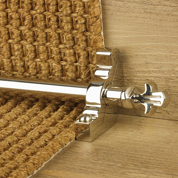 Country Polished Nickel Finish Bordeaux Schlicht Treppenstangen