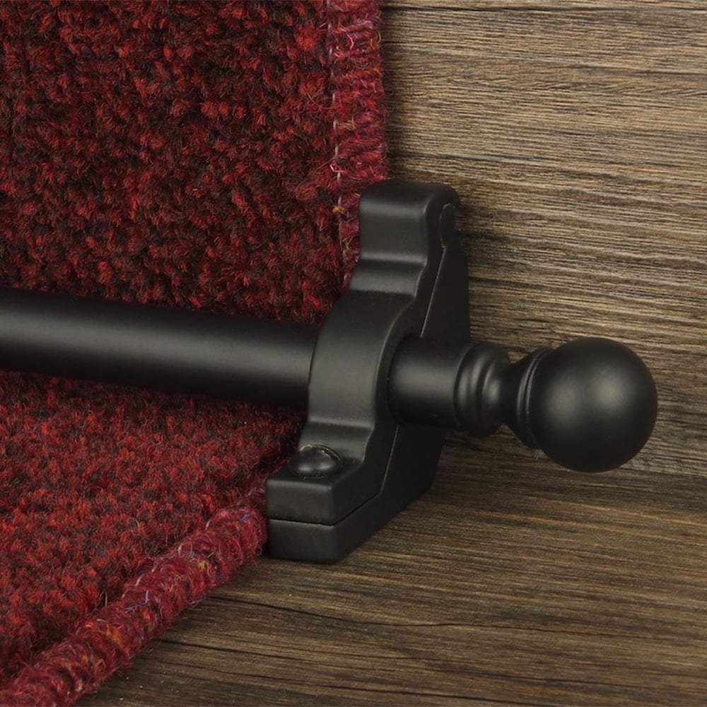 Country Black Balladeer Plain Stair Rod
