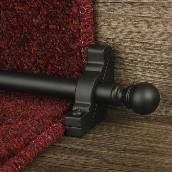 Country Black Balladeer Plain Stair Rod