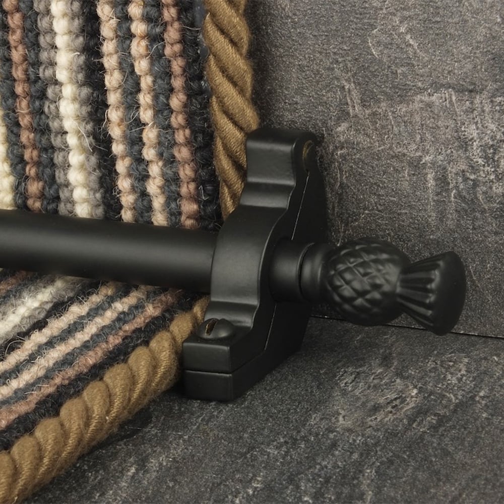 Country Black Arran Plain Tringles D'Escalier