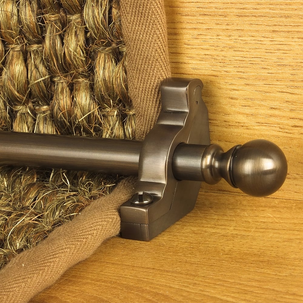 Country Bronze Balladeer Plain Stair Rod