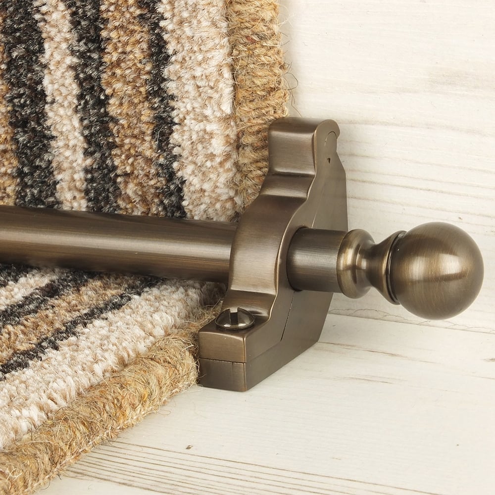 Country Bronze Balladeer Plain Stair Rod