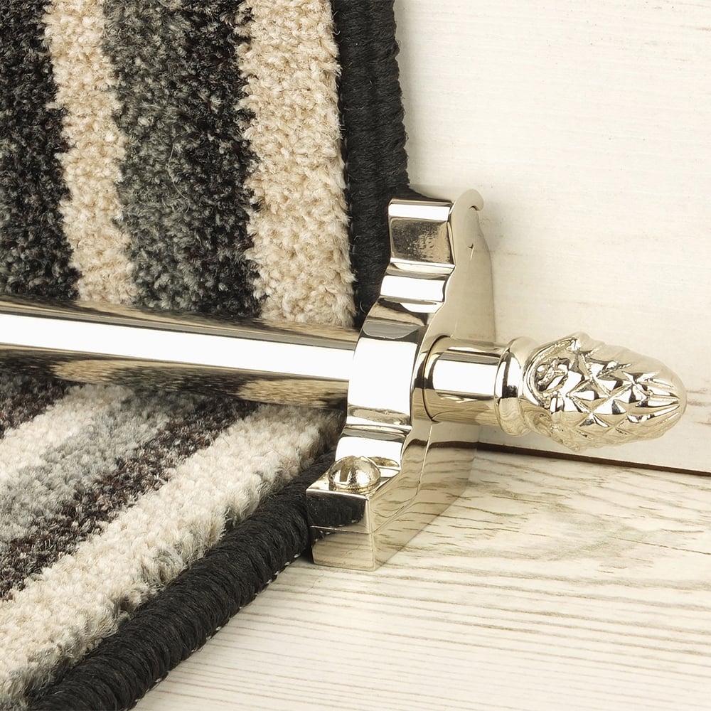 Country Polished Nickel Finish Sherwood Plain Stair Rod