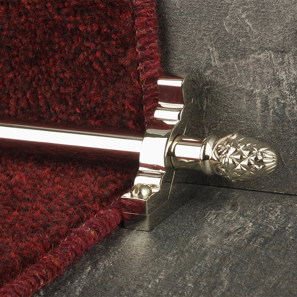 Country Polished Nickel Finish Sherwood Plain Stair Rod