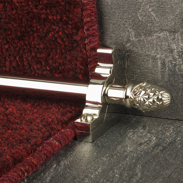 Country Polished Nickel Finish Sherwood Plain Stair Rod