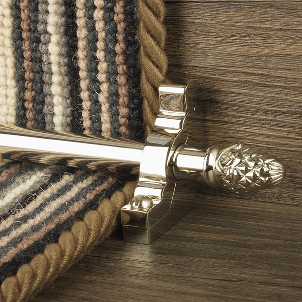 Country Polished Nickel Finish Sherwood Plain Stair Rod
