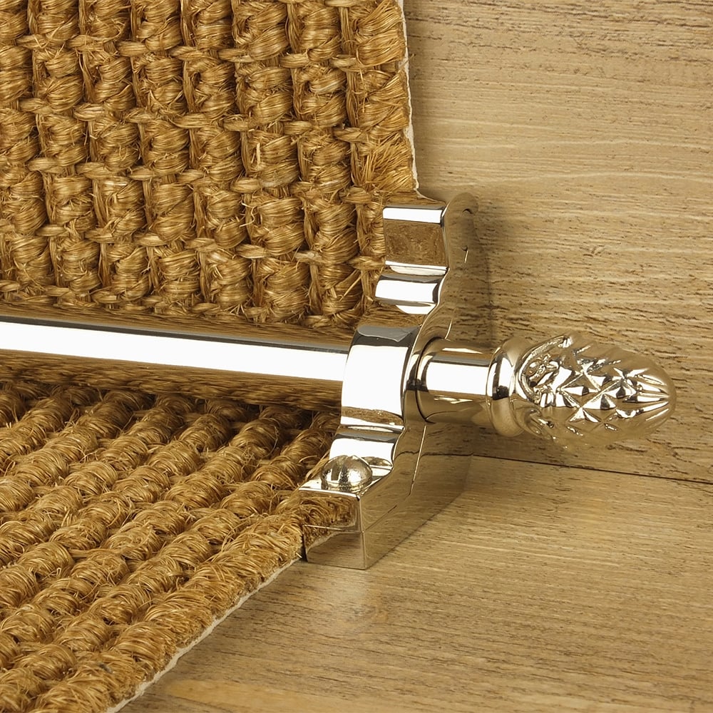 Country Polished Nickel Finish Sherwood Plain Stair Rod