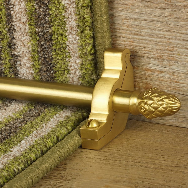 Country Satin Brass Finish Sherwood Plain Stair Rod