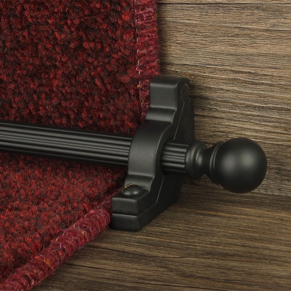 Country Black Balladeer Reeded Stair Rod