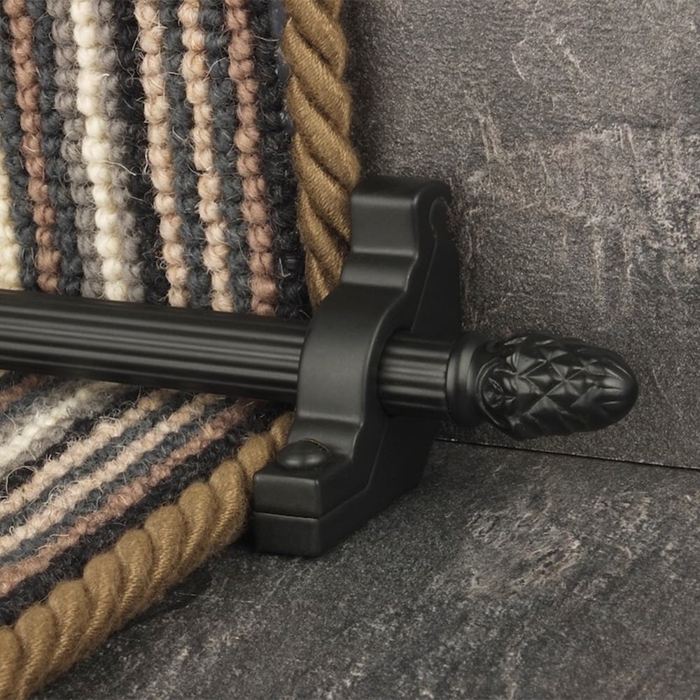 Country Schwarz Sherwood Reeded Treppenstangen