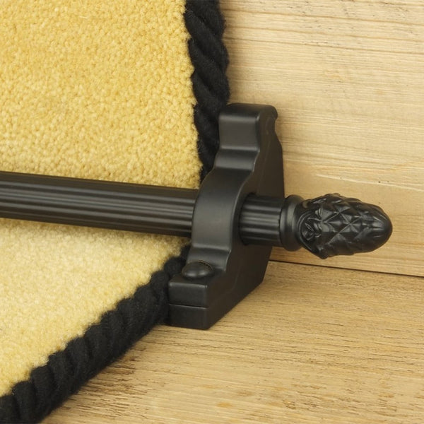 Country Schwarz Sherwood Reeded Treppenstangen
