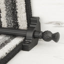 Country Black Arran Reeded Stair Rod - 60cm / 1/2" (12mm)