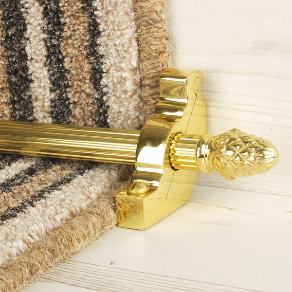 Country Messing Finish Sherwood Reeded Treppenstangen