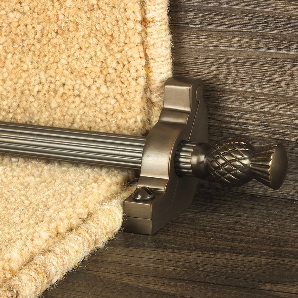Country Bronze Finish Arran Reeded Tringles D'Escalier