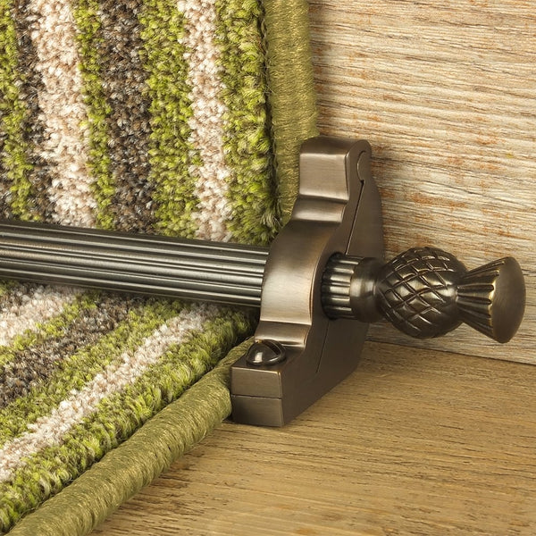 Country Bronze Finish Arran Reeded Tringles D'Escalier