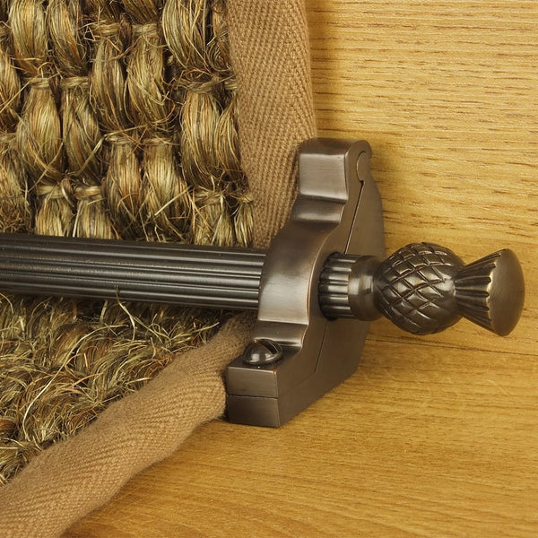 Country Bronze Finish Arran Reeded Tringles D'Escalier