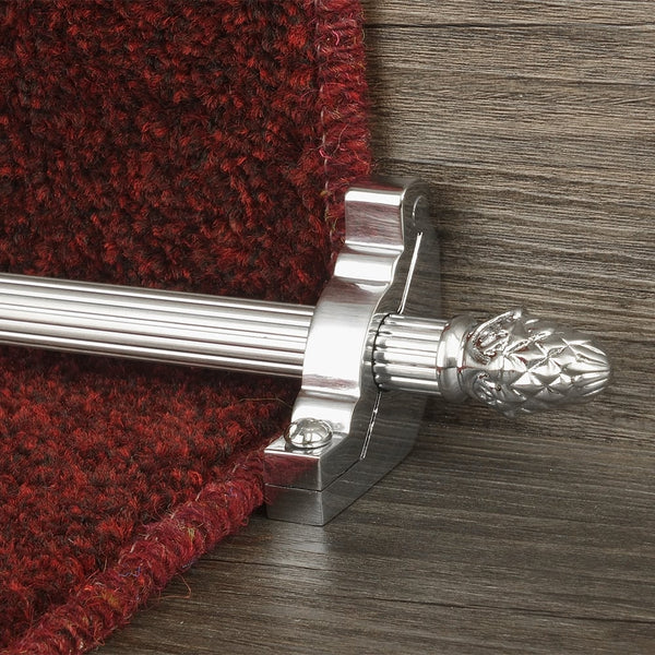 Country Brushed Chrom Sherwood Reeded Treppenstangen