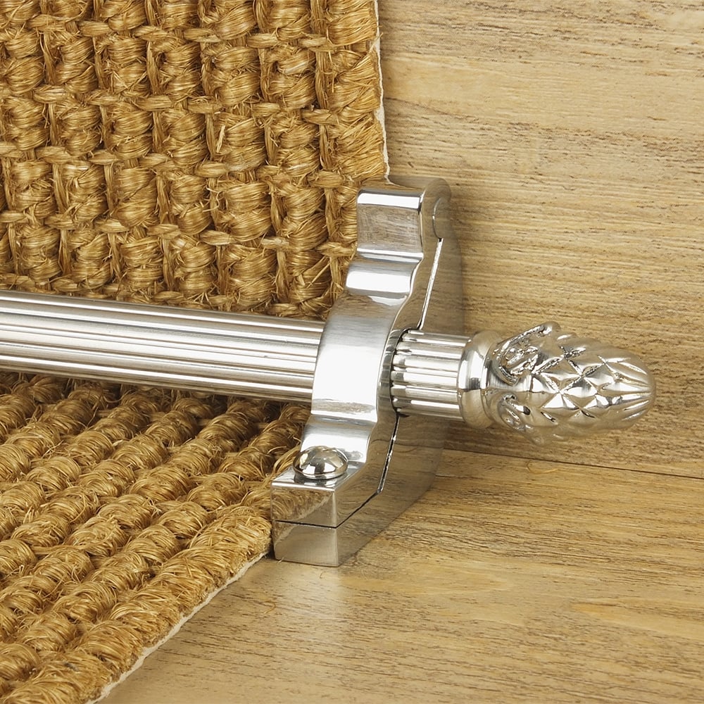 Country Brushed Chrom Sherwood Reeded Treppenstangen