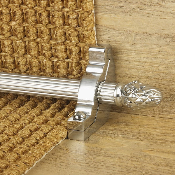 Country Brushed Chrom Sherwood Reeded Treppenstangen