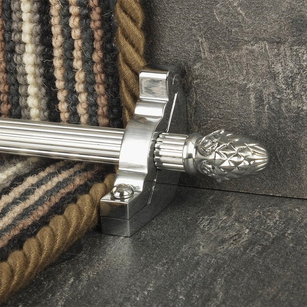 Country Brushed Chrom Sherwood Reeded Treppenstangen