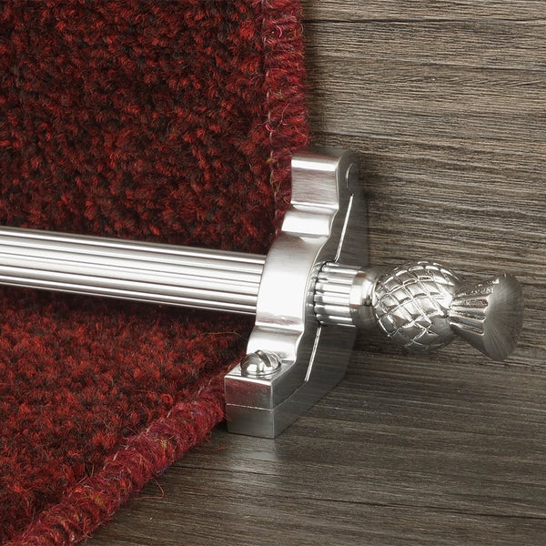 Country Brushed Chrom Arran Reeded Treppenstangen