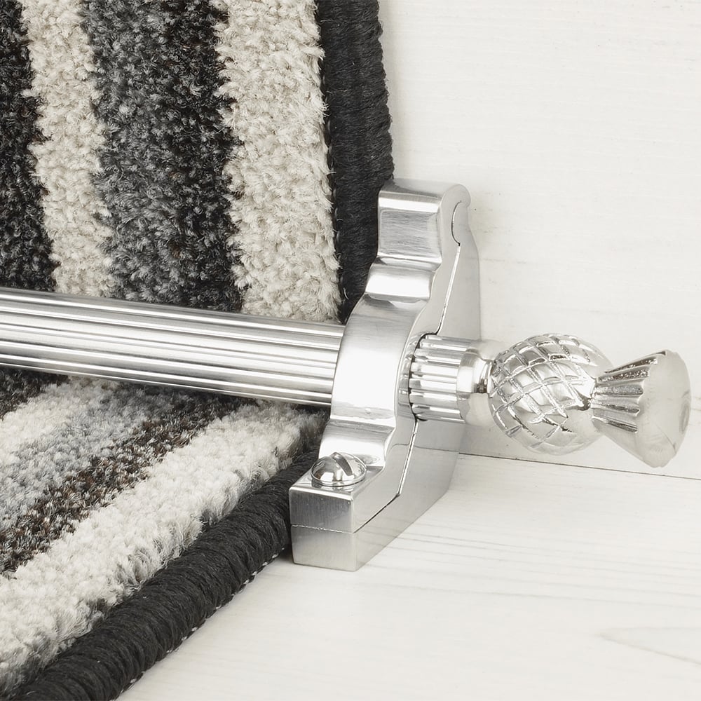 Country Brushed Chrom Arran Reeded Treppenstangen