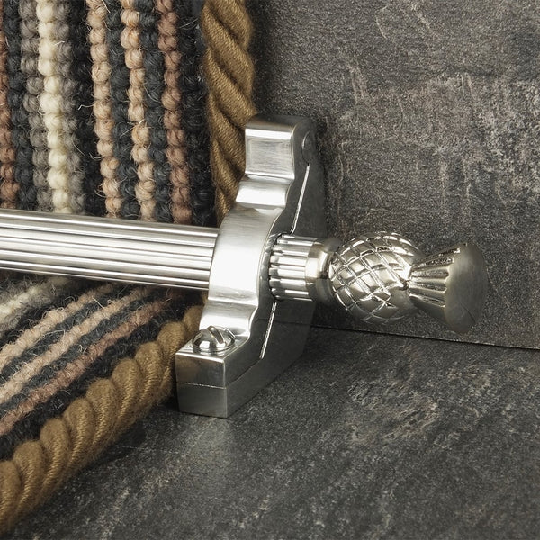 Country Brushed Chrom Arran Reeded Treppenstangen