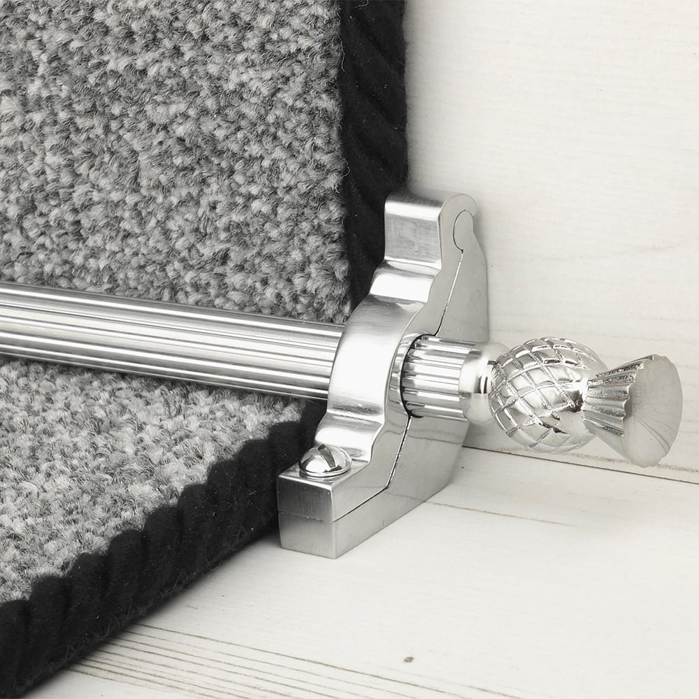 Country Brushed Chrom Arran Reeded Treppenstangen