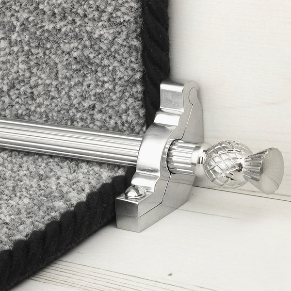 Country Brushed Chrom Arran Reeded Treppenstangen