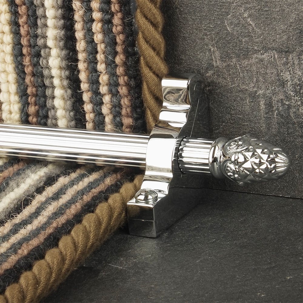 Country Chrom Finish Sherwood Reeded Treppenstangen