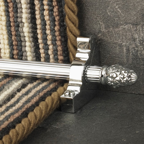 Country Chrom Finish Sherwood Reeded Treppenstangen