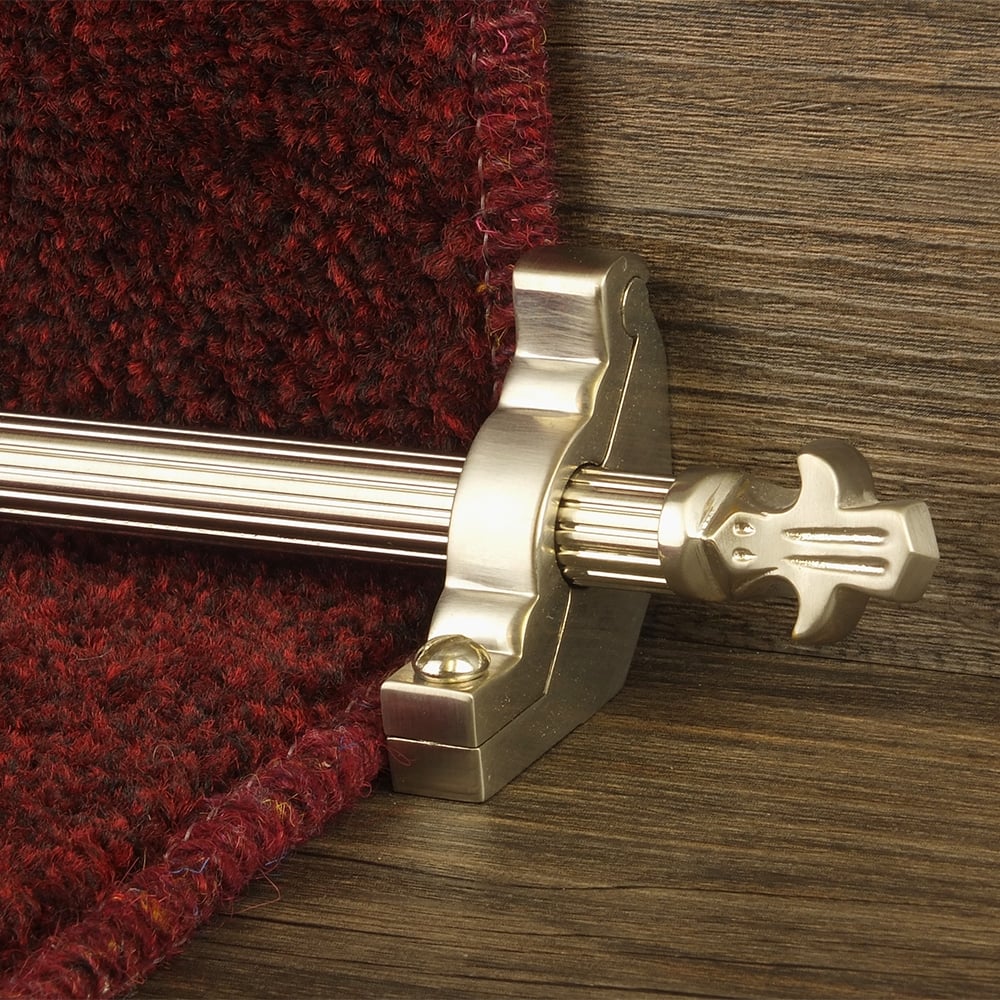 Country Satin Nickel Finish Bordeaux Reeded Treppenstangen