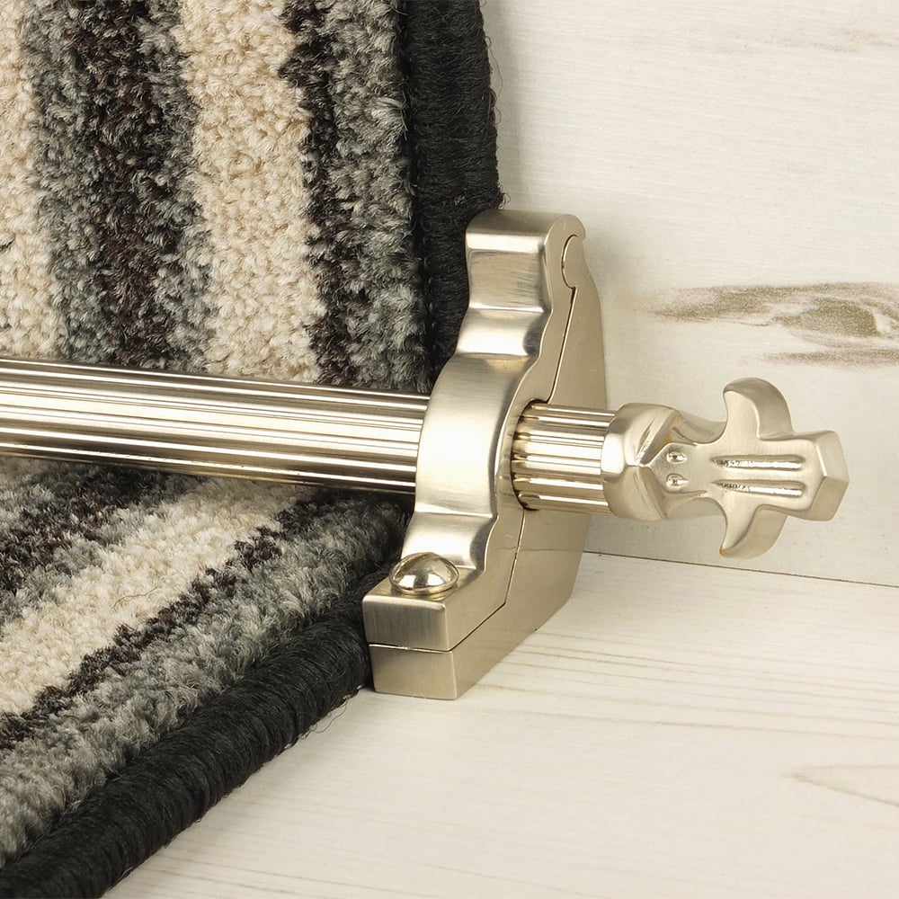 Country Satin Nickel Finish Bordeaux Reeded Treppenstangen