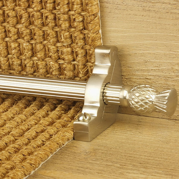 Country Satin Nickel Finish Arran Reeded Treppenstangen
