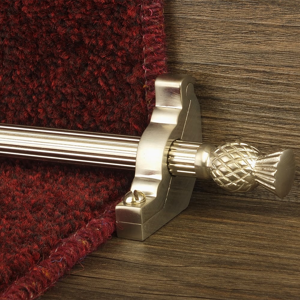 Country Satin Nickel Finish Arran Reeded Treppenstangen