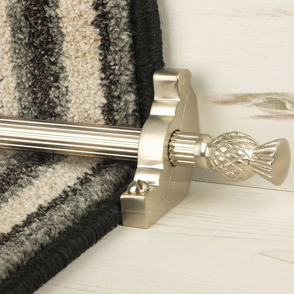 Country Satin Nickel Finish Arran Reeded Treppenstangen