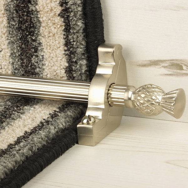 Country Satin Nickel Finish Arran Reeded Treppenstangen