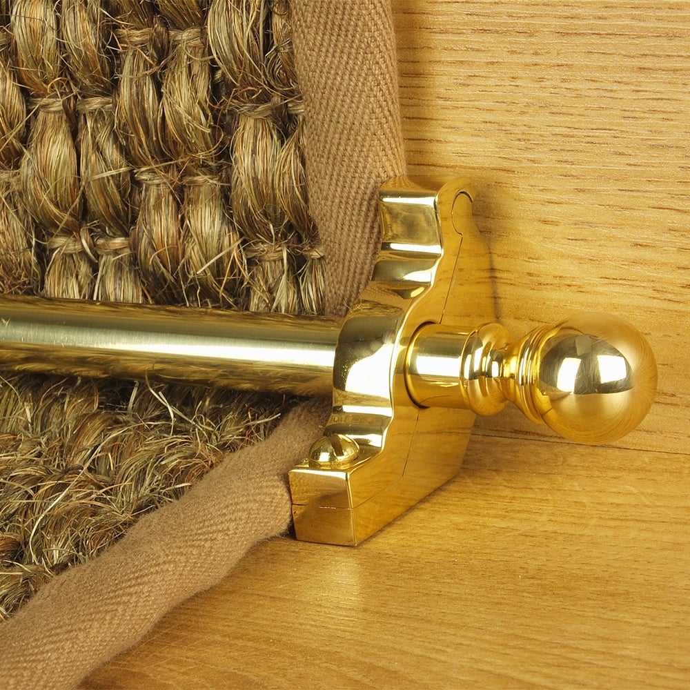 Country Brass Balladeer Plain Tringles D'Escalier